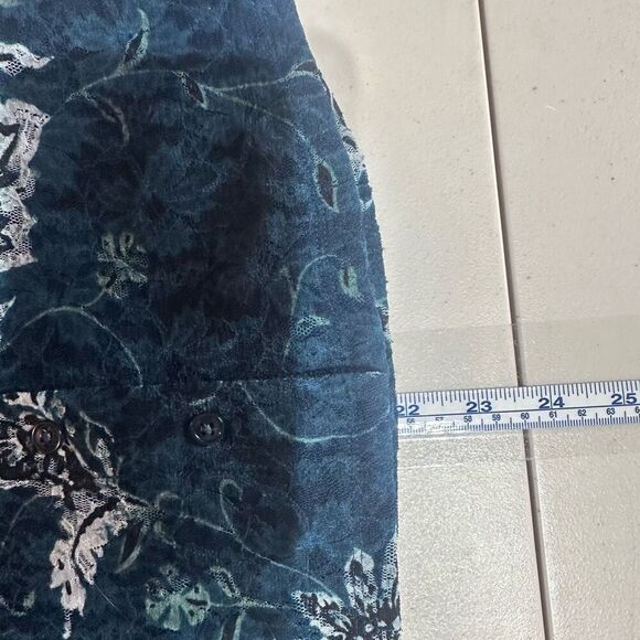 Vintage Y2K INC International Concepts Women's‎ Lace Button Front Blouse Medium - Picture 8 of 10